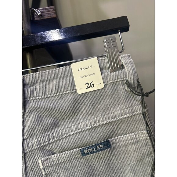 Rolla's Original Straight Corduroy Jeans Moonstone Womens Size 26 - Picture 8 of 9